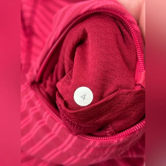 Lululemon | Think Fast Pullover | Double Trouble Stripe Boom | Women’s Size 4 - Picture 7 of 11